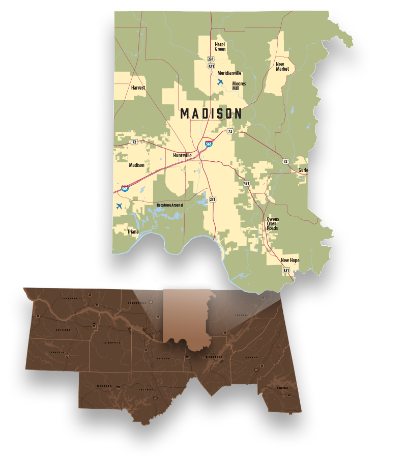 Map Of Madison County Alabama Winna Kamillah